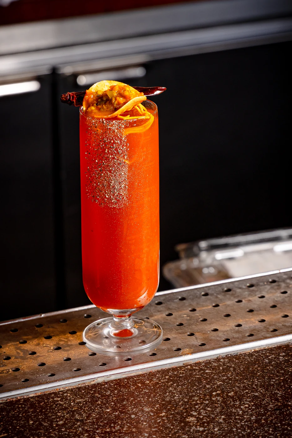 A red cocktail at Uyare